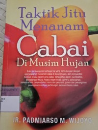 Taktik Jitu Menanam Cabai Di Musim Hujan