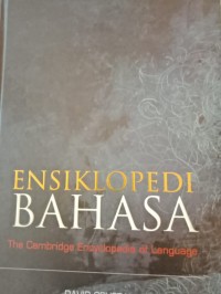 Ensiklopedi bahasa the cambridge encyclopedia of language