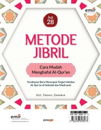 Image of Metode Jibril Cara Mudah Menghafal Al-Qur'an Juz 28